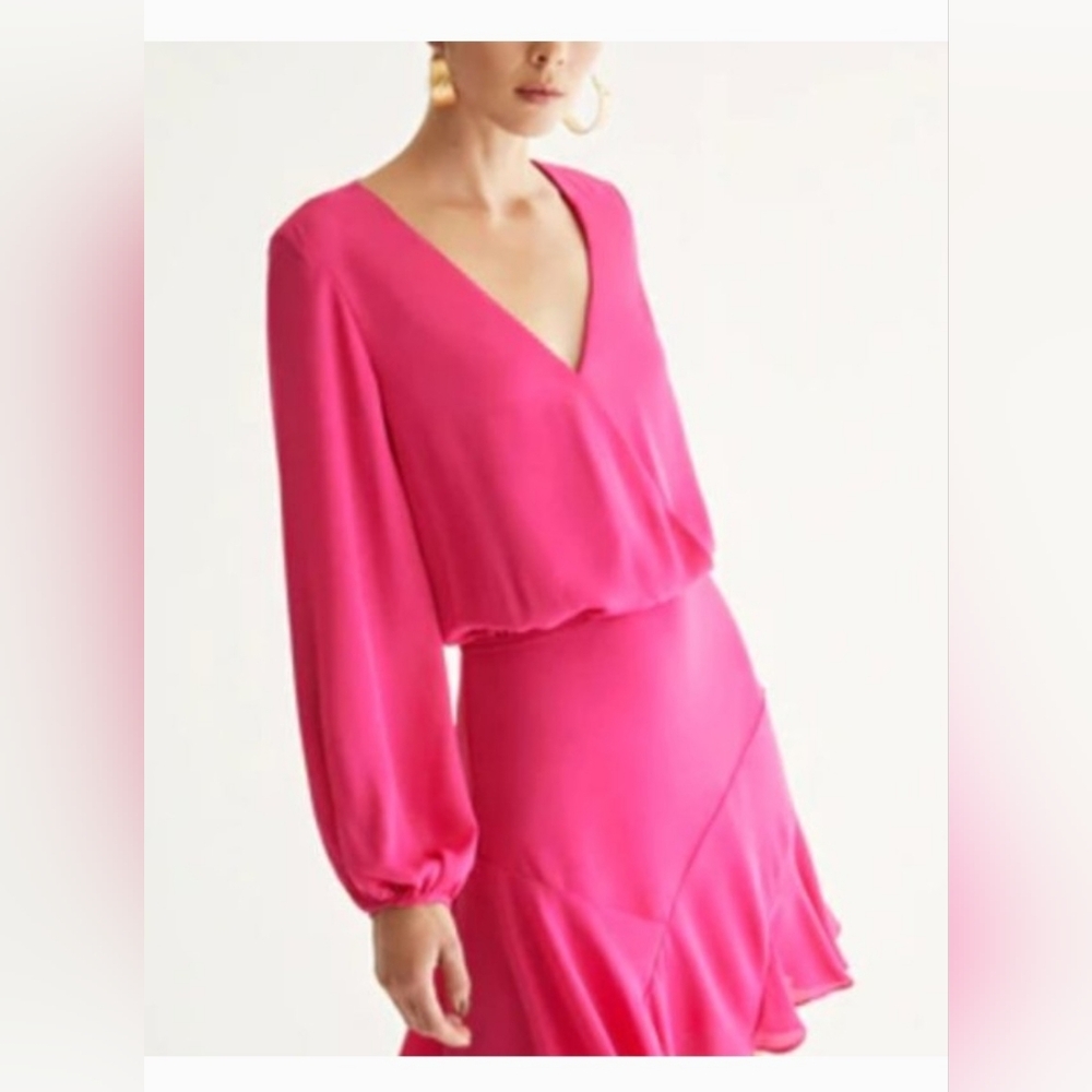 NWOT! REVOLVE Krisa Assymetrical Skirt Women's Long Sleeve Summer Mini Dress XS
